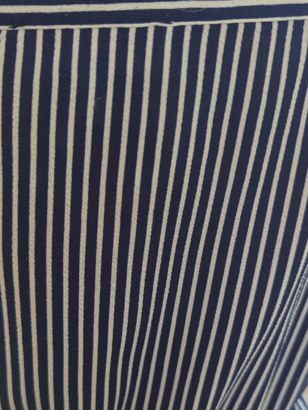 Blue & White Striped Square-Neck Midi Dress - Picture 6 of 6